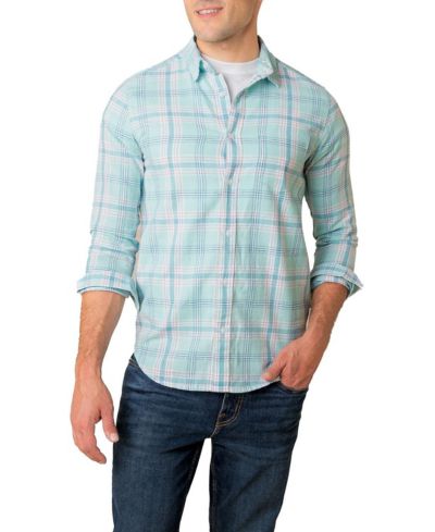 Мужская рубашка Hope & Henry Linen Long Sleeve Button Down