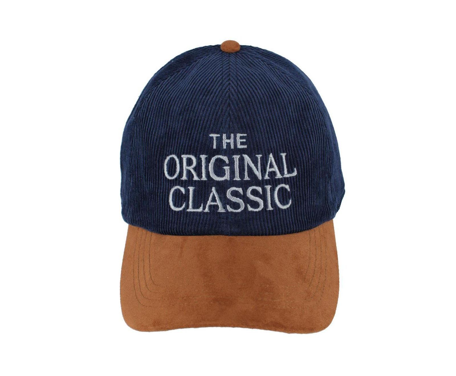 TRAFALGAR Men's The Original Classic 5 Panel Corduroy Baseball Hat with Faux Suede Brim