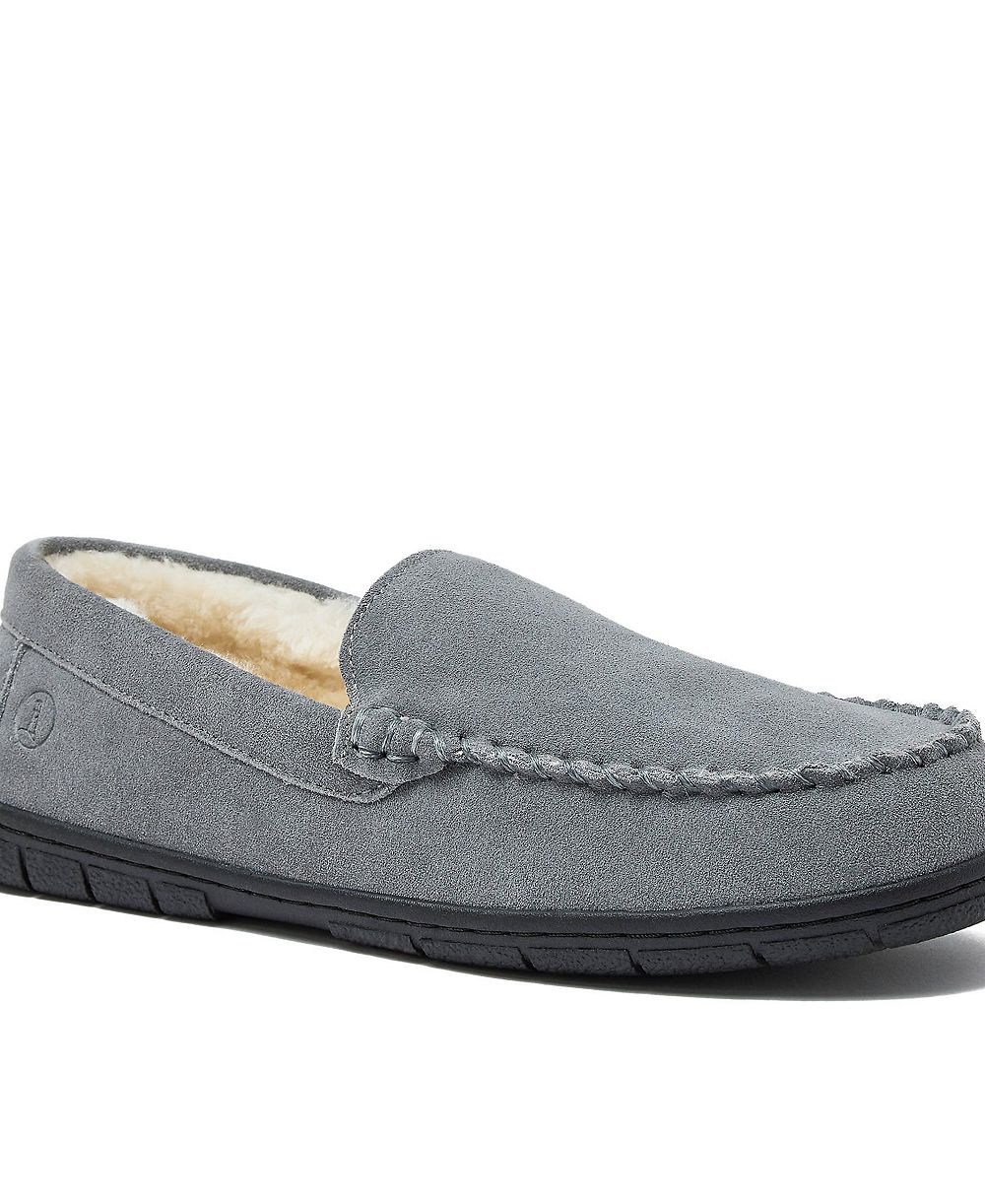 Мужские тапочки Lands' End Fuzzy Lined Suede Moccasin