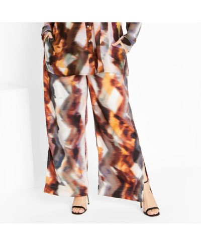 CITY CHIC брюки Miranda с принтом Plus Size