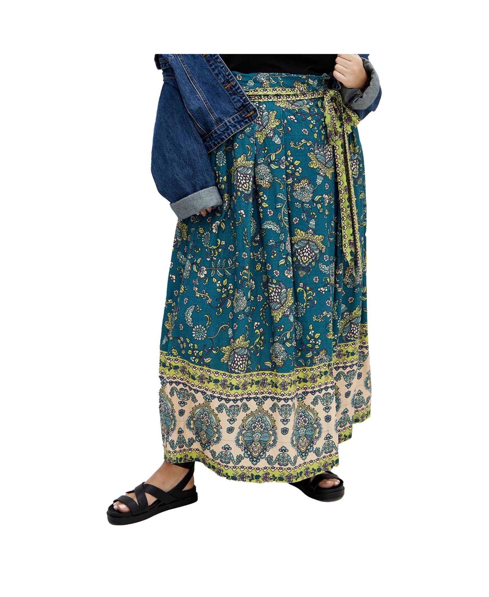 Юбка CITY CHIC Plus Size Mysteria Border