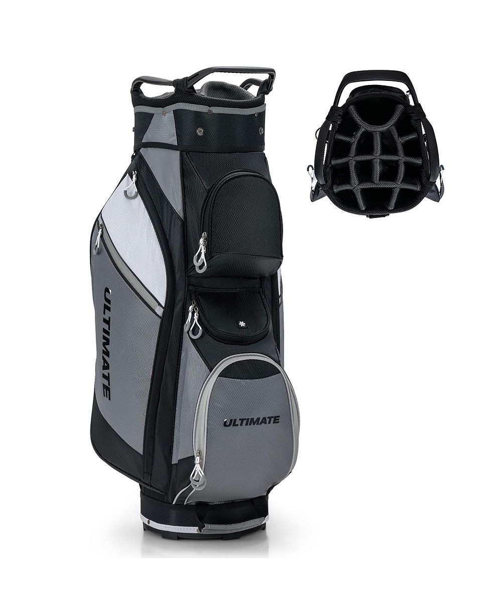 SUGIFT 14-Way Golf Cart Stand Bag with Waterproof Rain Hood
