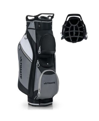 SUGIFT 14-Way Golf Cart Stand Bag with Waterproof Rain Hood