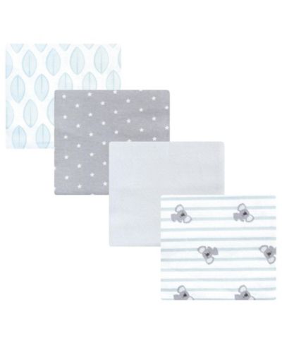 Hudson Baby фланелевые пеленки из хлопка, Koala Stripe, One Size, 4-Pack