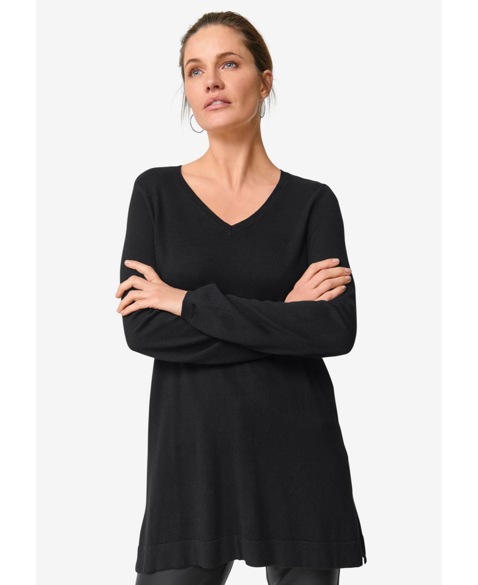 ellos Women's V-Neck Sweater