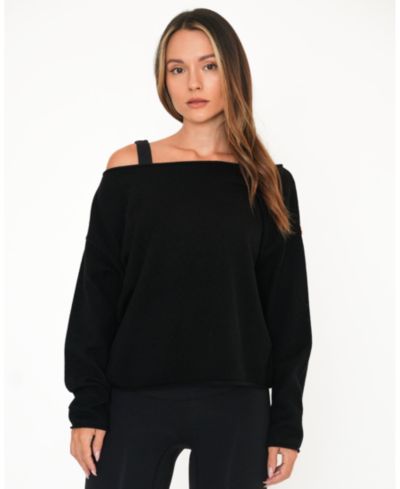Rebody Active Women's Romy Off Shoulder Cashmere Sweater