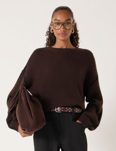 Hush Women's Whitney Whipstitch Knitted Sweater