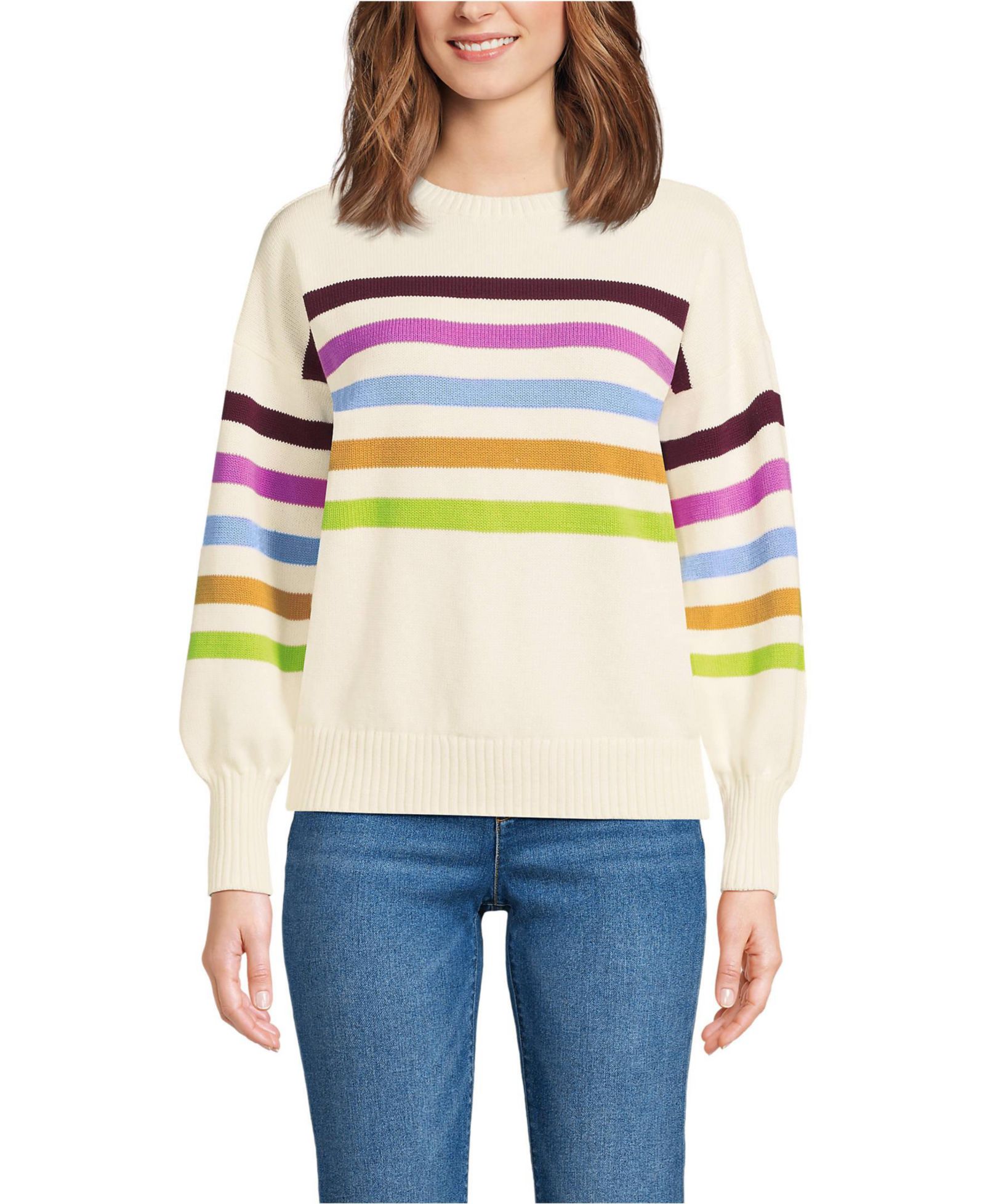 Lands' End Женский джерси свитер Petite