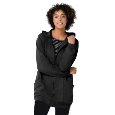 Женский худи-туника Woman Within Plus Size Within Zip Front