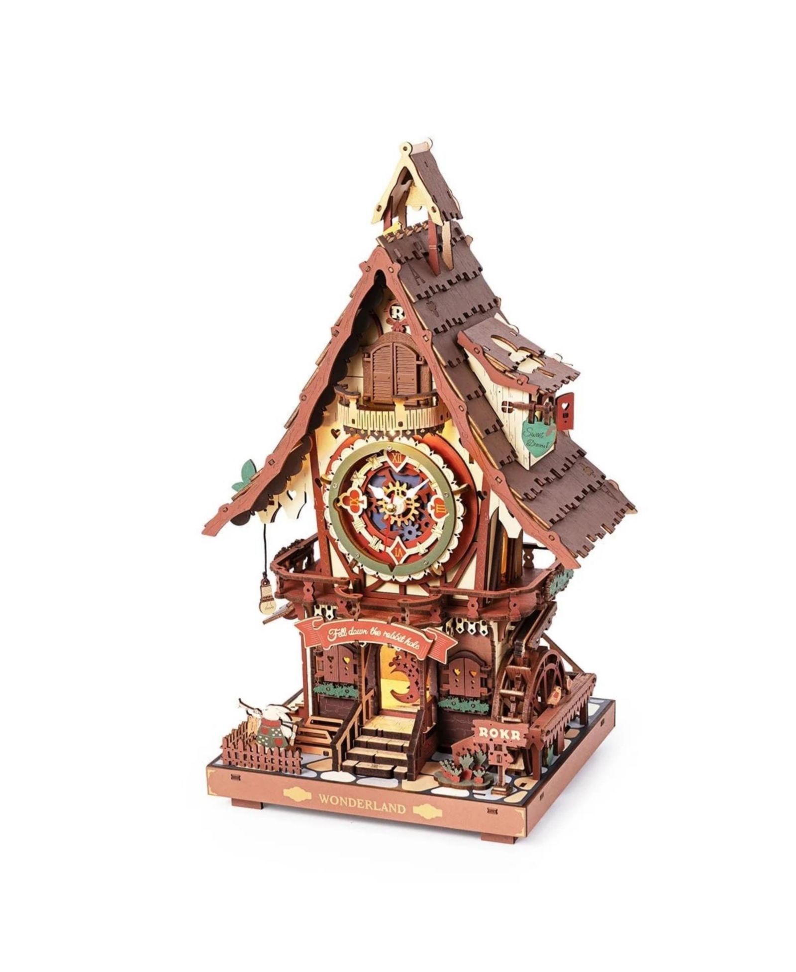 3D деревянный механический пазл Robotime Cuckoo Clock