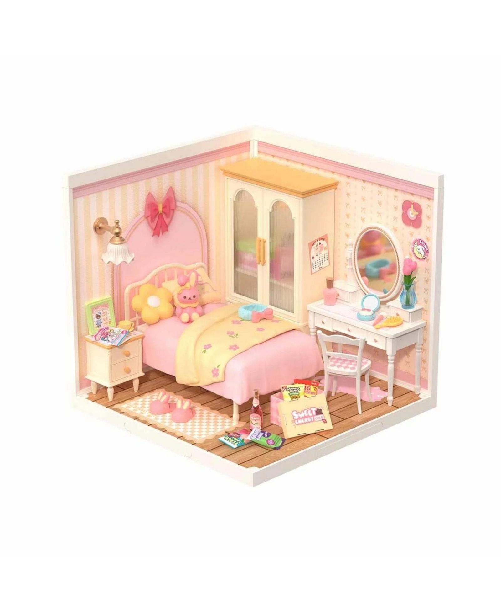 3D-пазл Robotime Miniature Dollhouse Pink Bedroom