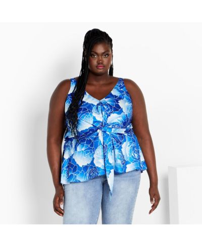 CITY CHIC Plus Size Serena Print Top