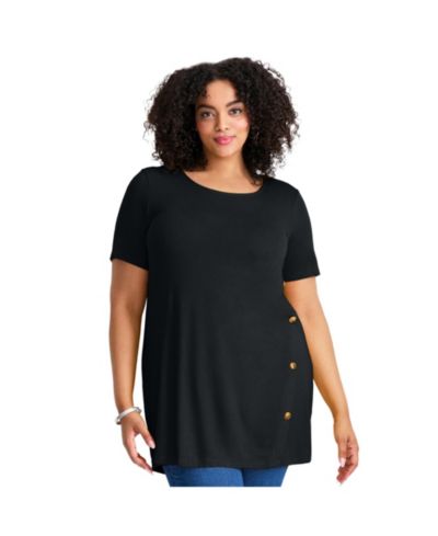 Женская туника Avenue Plus Size с пуговицами