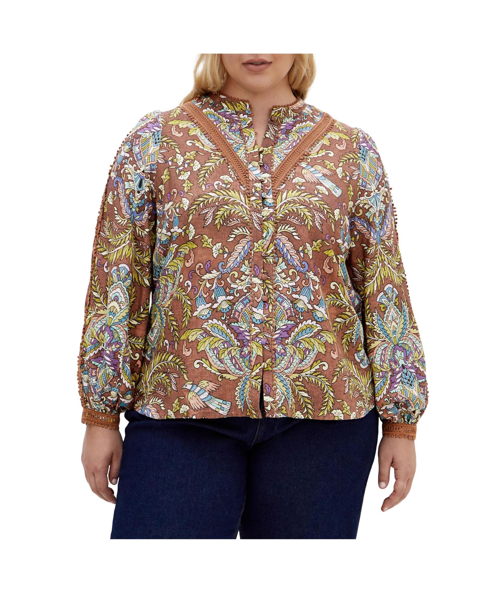 CITY CHIC Plus Size Mysteria Print Shirt