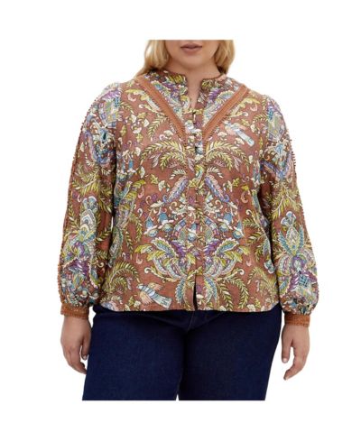 CITY CHIC Plus Size Mysteria Print Shirt