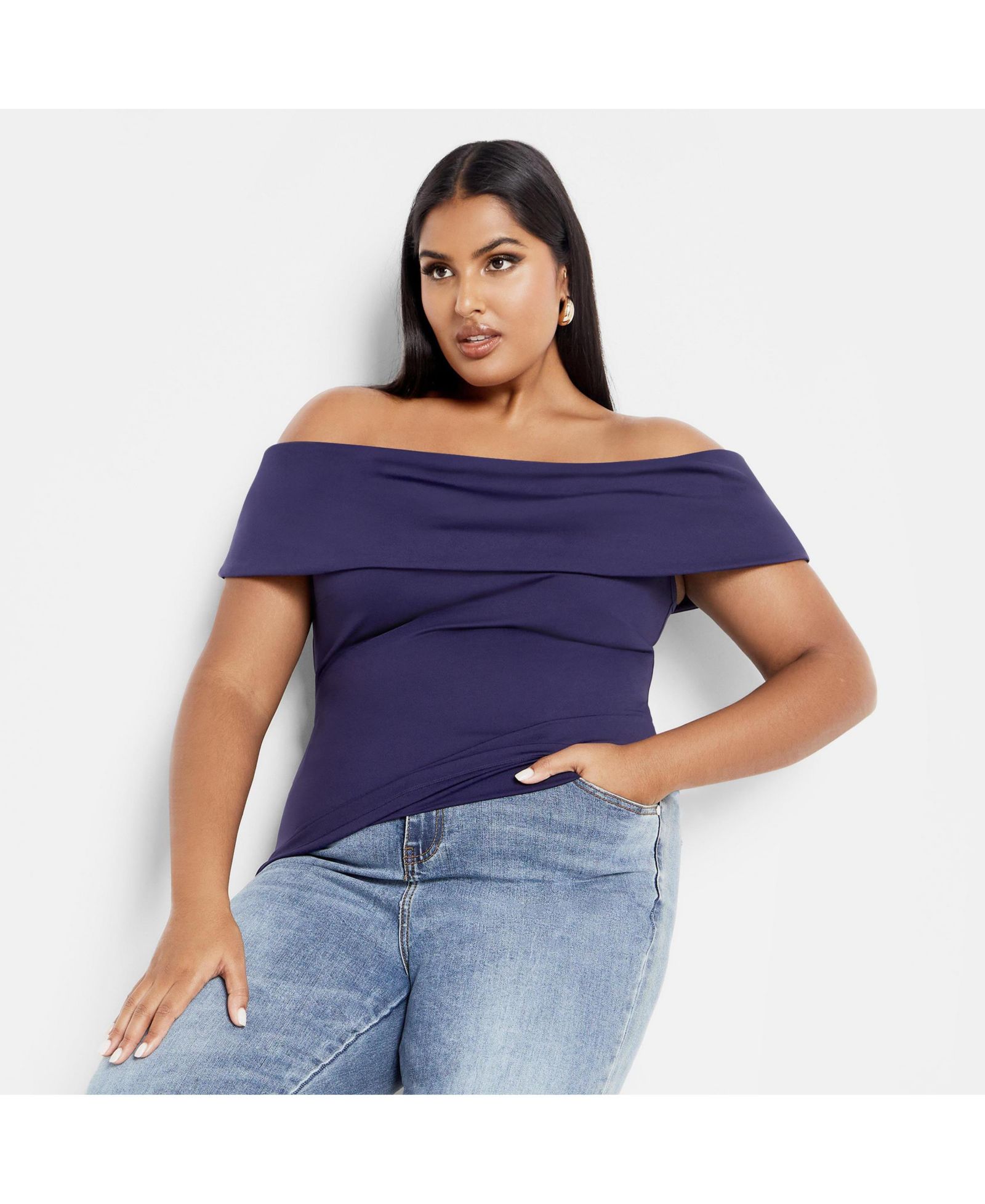 Топ Plus Size CITY CHIC Mischa Print