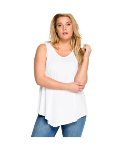 Женский топ Plus Size ellos V-Neck Pointed Front Tank