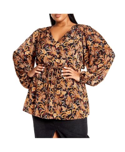 Рубашка CITY CHIC Plus Size Aubree Print