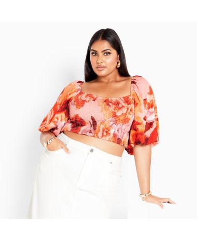 Женский топ CITY CHIC Plus Size Ruffled