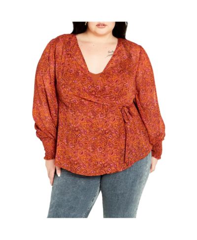 CITY CHIC Plus Size Alexis Print Top