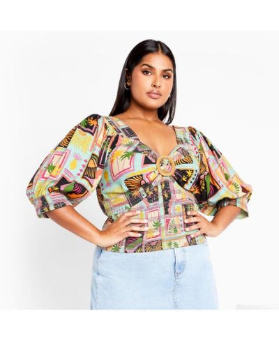 CITY CHIC Plus Size Flora Top