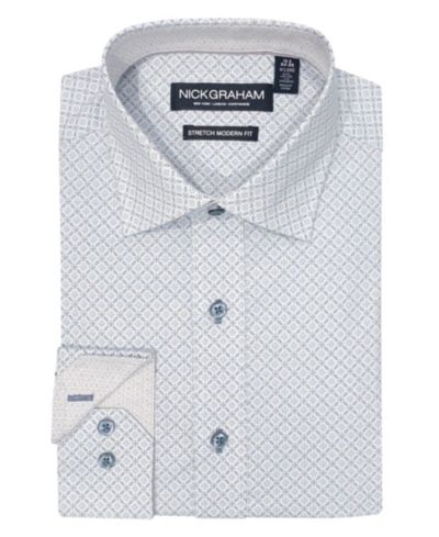 Nick Graham Men's Connected Square Modern-Fit Shirt