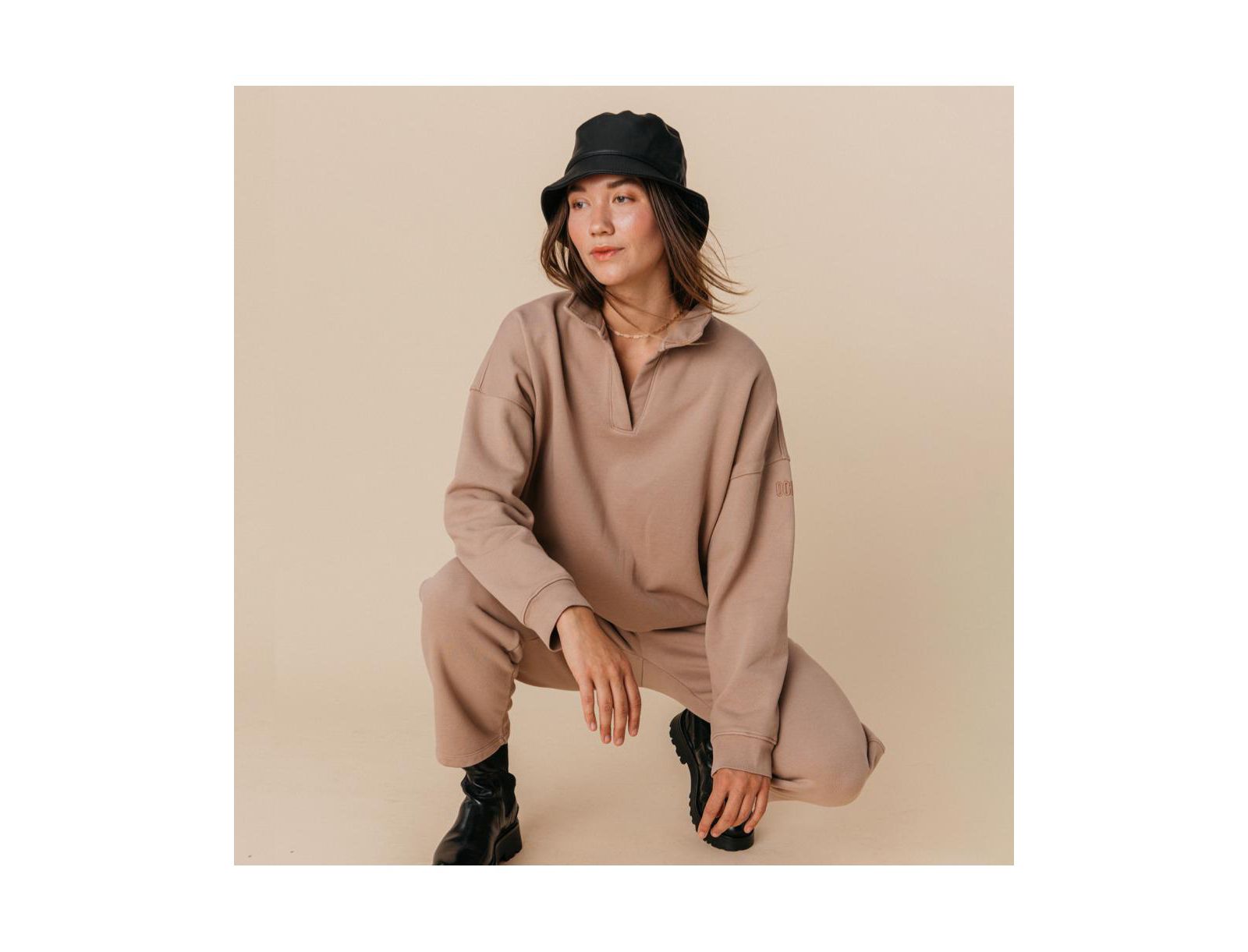 Женский джемпер Ocio Organic Cotton Teddy Polo Crew