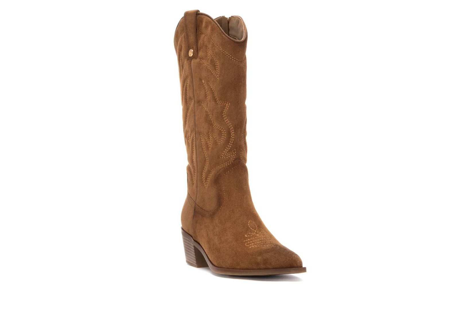 XTI Women's Suede Italian Western Boots