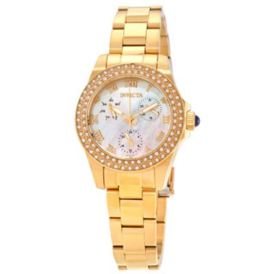 Женские часы Invicta 28481 Angel Quartz Chronograph White Dial