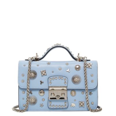 Маленькая кожаная сумка через плечо SUSU Studded Purse