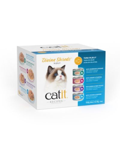 Пакетик корма Catit Divine Shreds in Jelly, Tuna, 12x 85g