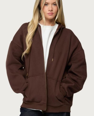 Худи Edikted Women's Polyester Cotton Elvie Oversized