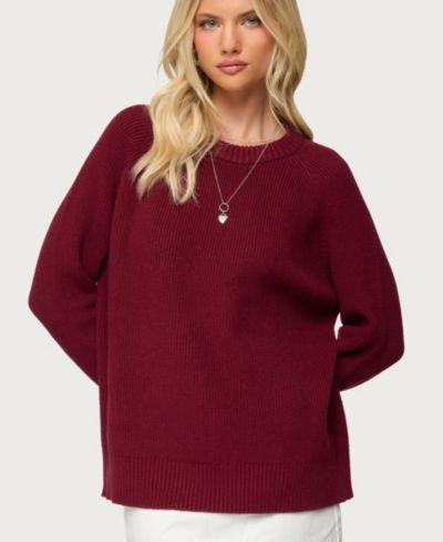 Женский оверсайз свитер Edikted Lavonne Knit Raglan