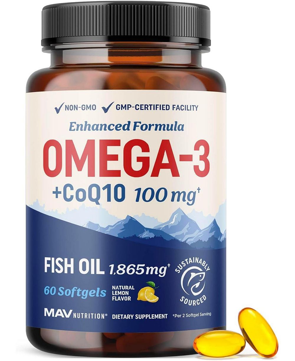 БАД MAV Nutrition Fish Oil с CoQ10, 60 шт.