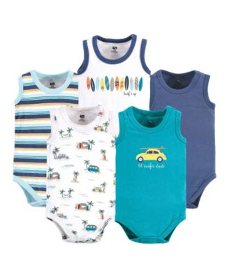 Hudson Baby Baby Boys Hudson Soft Cotton Sleeveless Onesies