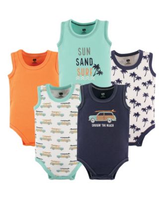Детские боди Hudson Baby Baby Boys Hudson Soft Cotton Sleeveless Onesies