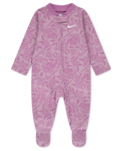 Nike Baby Girls' Round Neck Footed Coverall