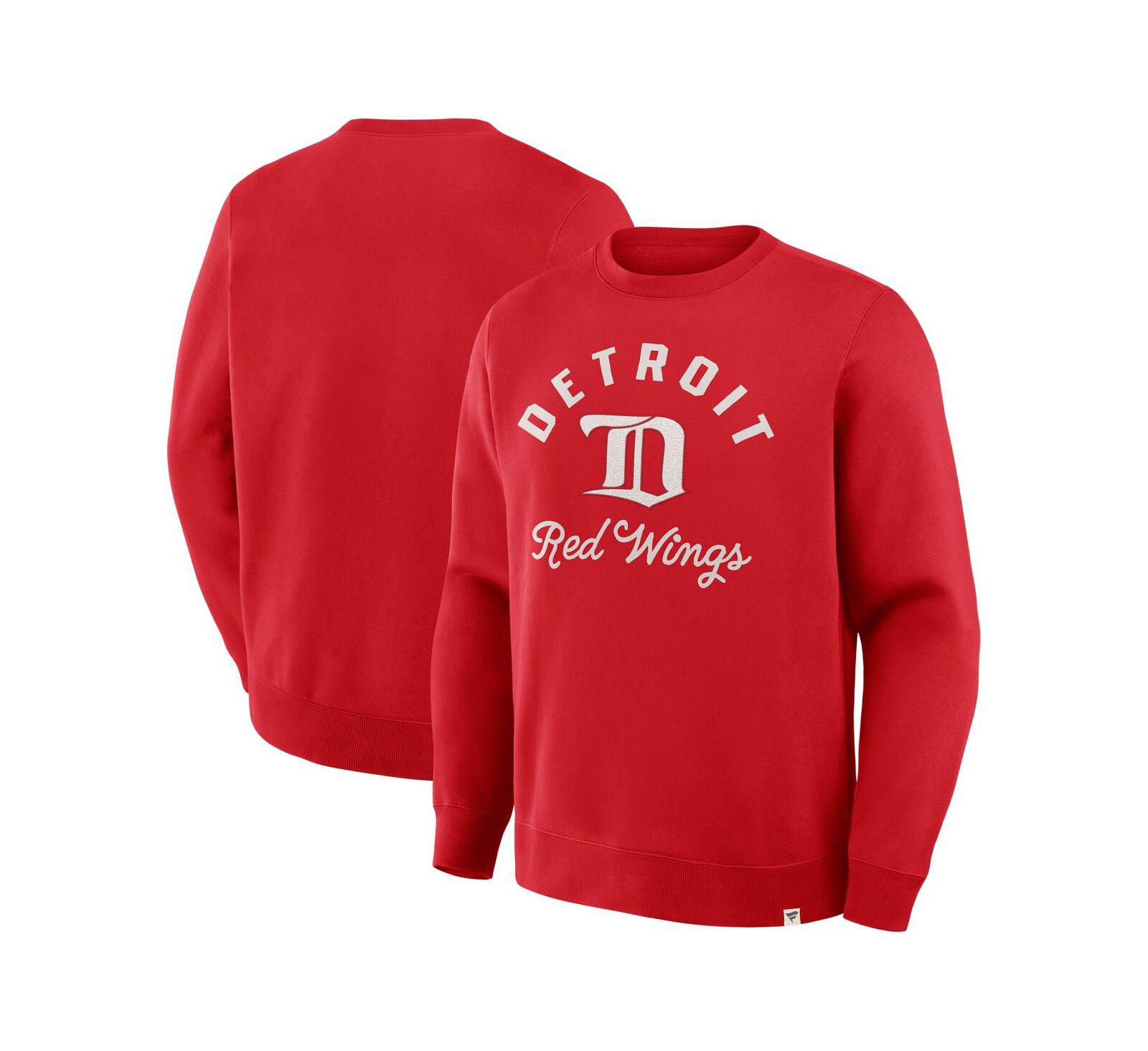Мужская толстовка Fanatics Detroit Red Wings Vintage Stickler, красная