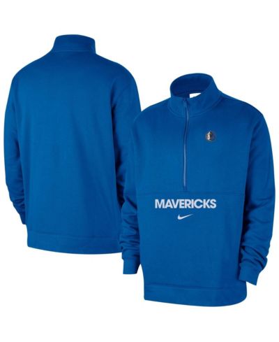 Мужская куртка Nike Royal Dallas Mavericks Courtside Club Half-Zip