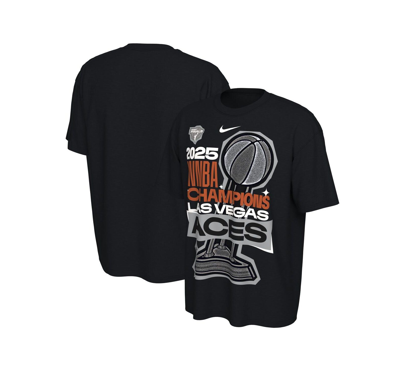Nike Men's and Women's Black Las Vegas Aces 2025 WNBA Finals Champions Locker Room Authentic T-Shirt