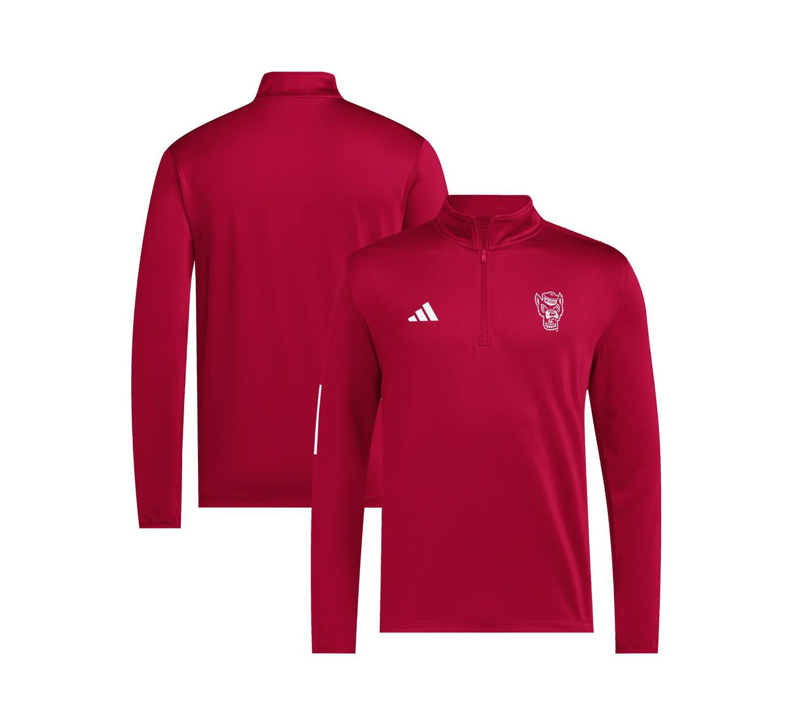 Adidas Men's Red NC State Wolfpack Strategy Half-Zip Golf Jacket