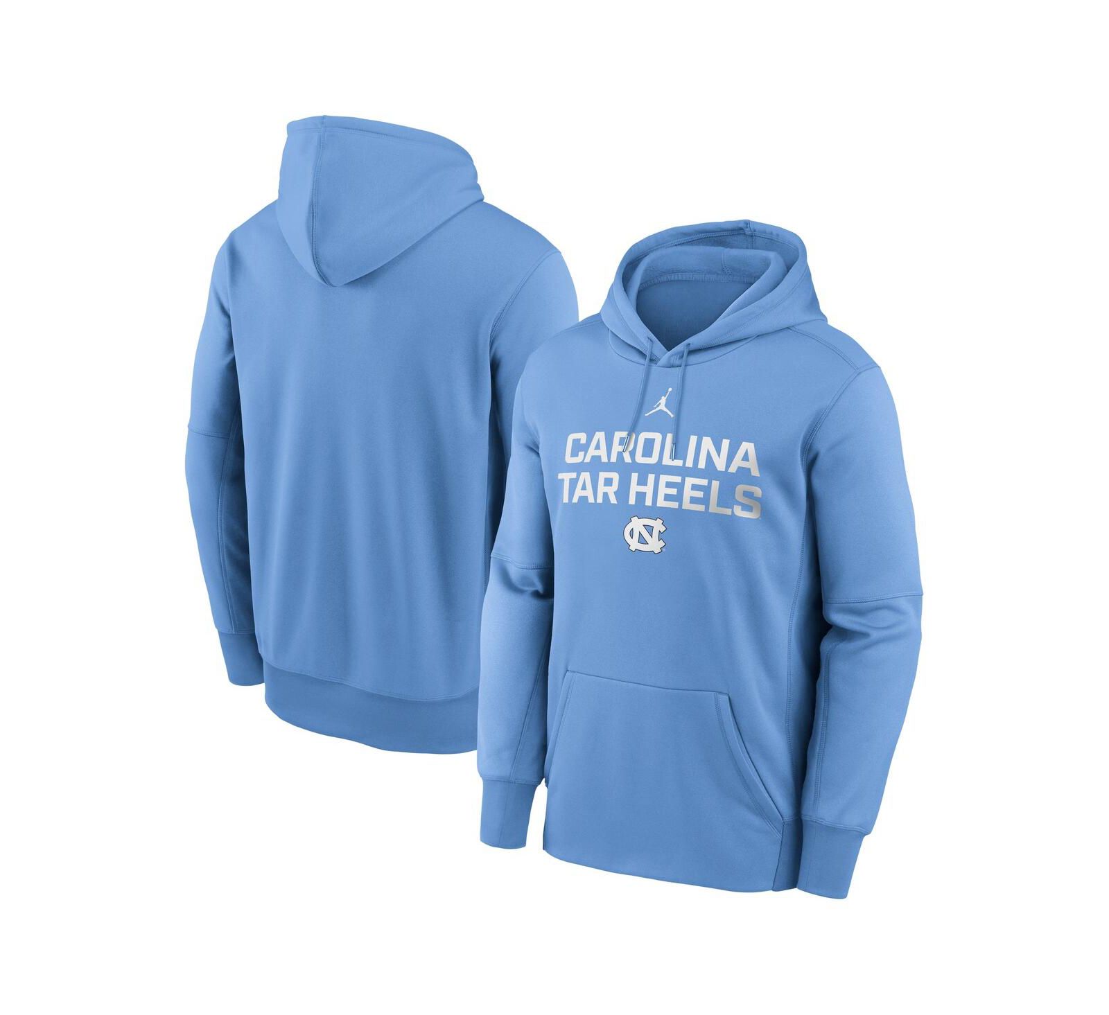 Jordan Мужское худи North Carolina Tar Heels Performance, голубой