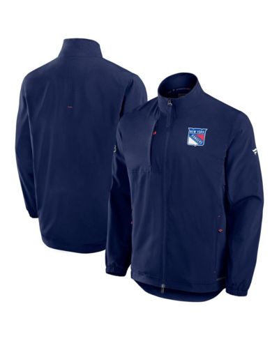 Мужская куртка Fanatics Navy New York Rangers Authentic Pro Rink Full-Zip Coaches