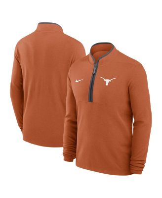 Nike Men's Texas Orange Texas Longhorns Courtside Victory Dri-FIT Half-Zip Pullover Sweatshirt