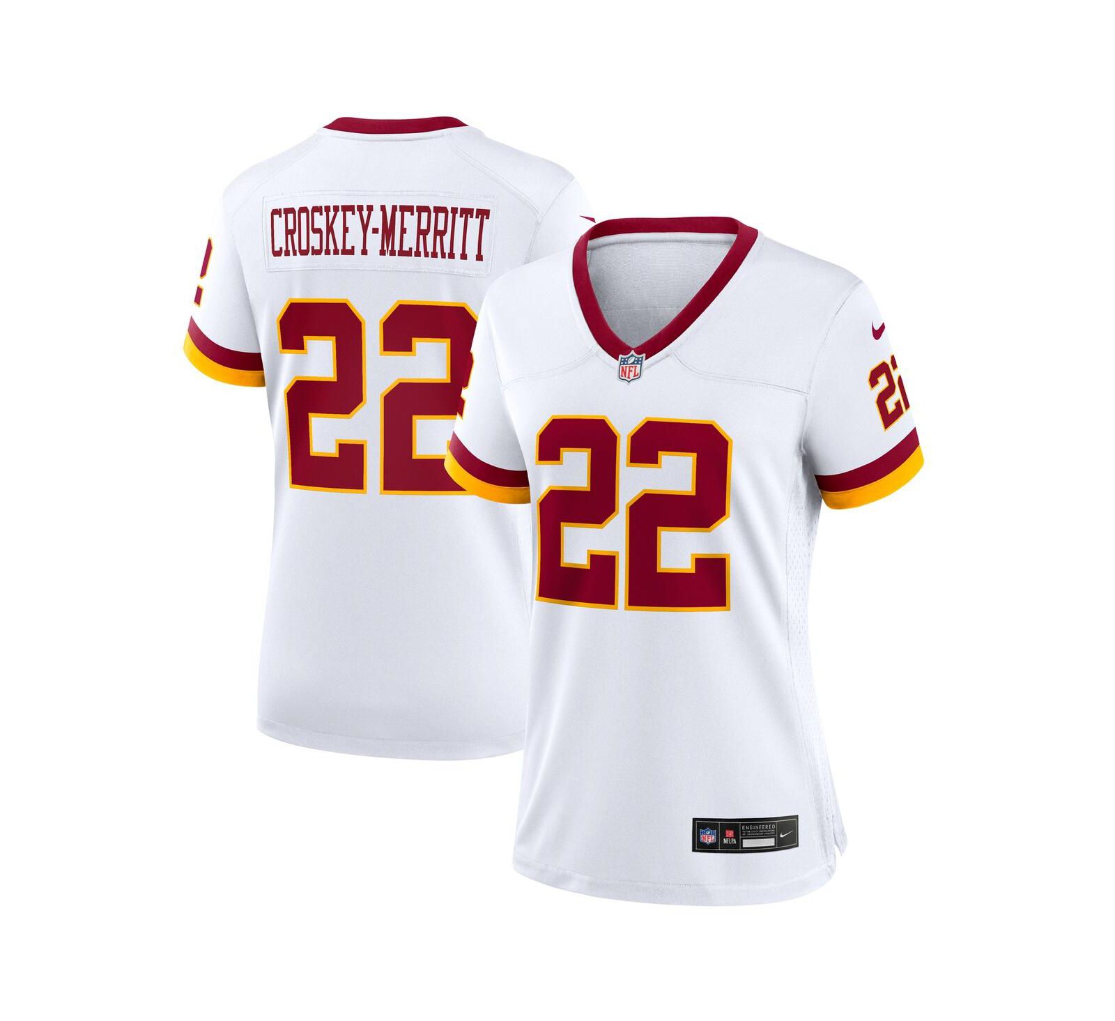Джерси Nike Women's Jacory Croskey-Merritt White Washington Commanders Game Super Bowl Era