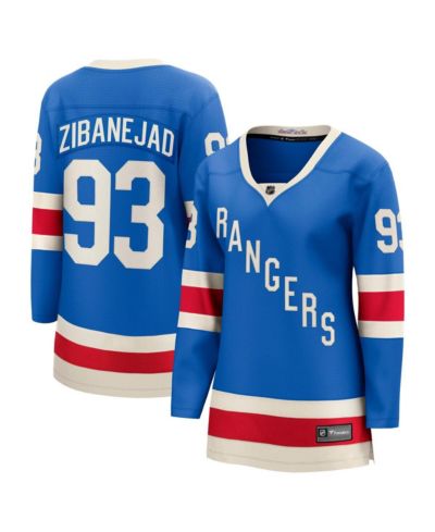 Fanatics Women's Mika Zibanejad Blue New York Rangers Centennial Breakaway Jersey