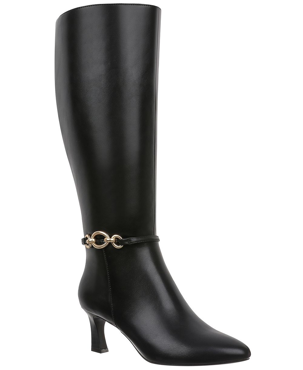 Style & Co Женские Shaniaa Belt Pointed Toe Boot, Wide Calf
