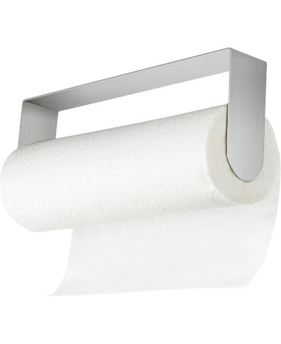 YIGII 11.2"x1.8"x4.3"with 1.2"Paper Towel Holder Under Cabinet - Self Adhesive Paper Towel Rack Wall Mount for Kitchen,SUS-304 Stainless Steel Brushed