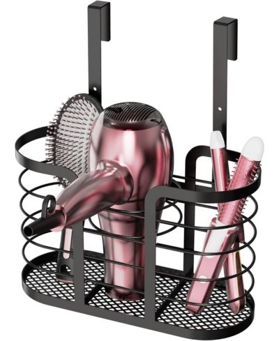 YIGII Hair Tool Organizer - Dryer Holder/Blow Holder Cabinet Door, Bathroom Care & Styling Tools Storage Basket