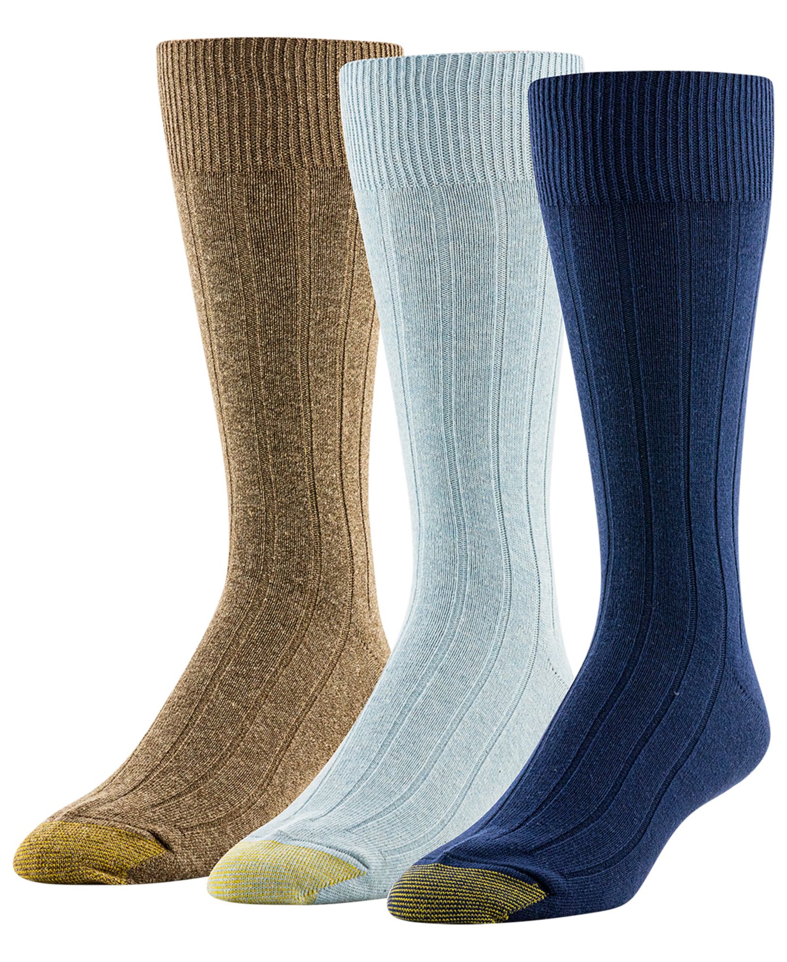 Gold Toe Men's Hampton Embroidery Car Socks, 3-Pack